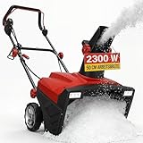 ONBEST Elektro Schneefräse – leistungsstarker 2300 Watt Elektro Motor – 50...