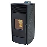 NEMAXX® Pelletofen P12 - Pelletheizung mit 13,6 kW – Pelletofen [HOHE...
