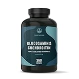 Glucosamin Chondroitin hochdosiert - Big Pack: 360 Kapseln (hält 6 Monate) -...