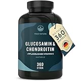 Glucosamin Chondroitin hochdosiert - Big Pack: 360 Kapseln (hält 6 Monate) -...