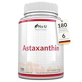 Astaxanthin 12mg - 180 Hochwirksame Softgel-Kapseln - 6-Monats-Vorrat -...