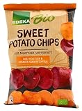 Edeka Bio Sweet Potato Süßkartoffelchips, 10er Pack (10 x 100g)