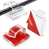 Aujzoo 50 Stück selbstklebende Kabel-Clips, selbstklebende Kabelhaken,...