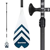 Sportime Carbon Nylon SUP Paddel | 3-teiliger Aufbau | Gewicht 820 g | 210 cm...