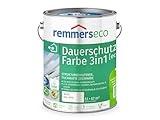 Remmers Dauerschutz-Farbe 3in1 [eco] weiß (RAL 9016), 5 Liter,für innen und...