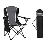 HIGH POINT SPORTS Campingstuhl Faltbar bis 160kg Campingsessel Klappstuhl mit...