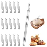 MBAIYO Bäckermesser mit 15 Klingen, Brot Bäcker Cutter Baguettemesser...