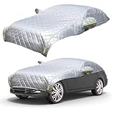 Schwere Hagelschutzplane Autoabdeckung mit Windschutz | Anti-Hagel Schutzdecke...