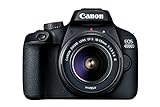 Canon EOS 4000D DSLR Kamera - mit Objektiv EF-S 18-55mm III Gehäuse Body (18...