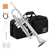 Eastar Bb Standard-Trompeten-Set für Anfänger Messing-Trompeteninstrument für...