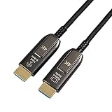 Amazon Basics Glasfaser-HDMI-Kabel, umflochten, Hochgeschwindigkeitskabel, 10 m,...