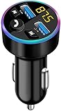 Ziyan Auto FM Transmitter, Bluetooth 5.0 Autoradio Audioadapter MP3 Player, Kfz...
