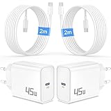 45W Ladegerät USB C Schnelladegerät Ladekabel für iPhone 17 16 16e 15 Pro Max...