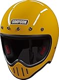 SIMPSON M50DM6 Modell 50 Dot Helm Med Yellow, gelb, Medium