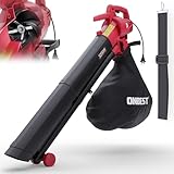 ONBEST 3 in 1 Elektro Laubbläser – Gebläse, Sauger & Häcksler – 3200 Watt...