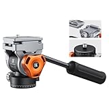 Stativkopf, K&F Concept FH-03 Fluidkopf,Stativkopf für Stativ,Videokopf mit...