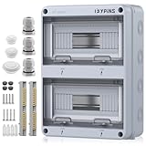 EYPINS Verteilerkasten Aufputz 2-Reihig 24 Module, Sicherungskasten Aufputz IP65...
