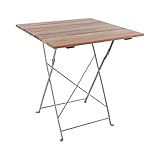Mojawo Stehtisch Klapptisch Biergarten Tisch Gartentisch klappbar Akazie Stahl...