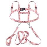 jiawaggag Pferdeleine rosa pferdegeschirr zum Spielen für Kinder pferdeleinen...