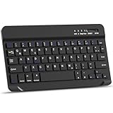 MMK Bluetooth-Tastatur, Deutsches QWERTZ-Layout, Leise Tasten, Mini Wireless...