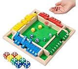 Generisch Shut The Box Würfelspiel aus Holz, 23 x 23 x 4 cm, für 4 Spieler,...