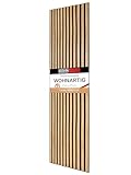 wohnartig® Akustikpaneele 1,485m² - 275cm x 54cm* set - (set = 2 Stück 275cm...
