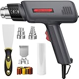 Heißluftpistole Kit, 2000W Heissluftgebläse 400℃/600℃ mit 6 Zubehör, 2...
