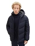 TOM TAILOR Denim Herren 1037386 Puffer-Jacke mit Kapuze, 10668-sky Captain Blue,...