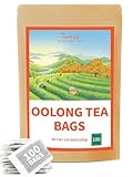 TeeLux Oolong Tee Beutel 100 Stück, Vegan, 100% Reiner Natürlicher Oolong Tee...