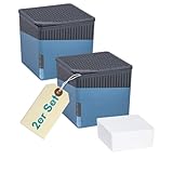 2er Set Raumentfeuchter Cube blau 2x 500g Luftentfeuchter ohne Strom Entfeuchter...