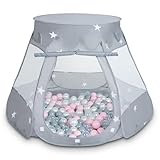 Selonis Baby Spielzelt Mit Plastikbällen Zelt 105X90cm/100 Bälle Plastikkugel...