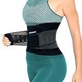 SURPOWN Rückenstützgürtel, Atmungsaktive Rückenbandage Lendengurt für...