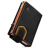 LORZOR Kartenetui mit Magnetischer Verschluss, Slim Wallet mit Münzfach,...