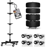 Felgenbaum für Autoreifen bis 225mm fahrbar - Reifenständer inkl. 8 Reifen...