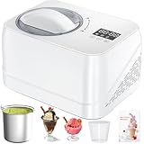 Acmeenjoy Eismaschine mit Kompressor 1L, Eismaschine Selbstkühlend mit...