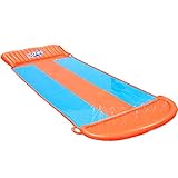 Bestway H2OGO! 3er-Wasserrutsche mit aufblasbarer Startrampe, Triple Ramp...