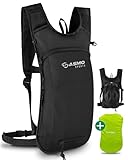 SASMO® Fahrradrucksack klein mit Thermofach & Helmnetz | MTB Rucksack -...