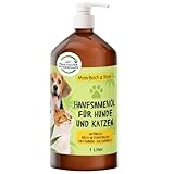 1 Liter Hanfsamenöl für Tiere, Hanfsamenöl für Hunde und Katzen, Barf Öl...