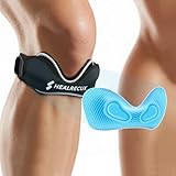 Healrecux Patellasehnenbandage, Silikon Patella Kniebandage, Rutschfeste...