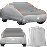 tectake® Auto Abdeckplane, Hagelschutz Autoplane, Autoabdeckung, wasserdichte...