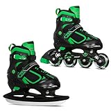 Nattork Inline Skates für Kinder, 2in1 Kinder Inliner & Schlittschuhe,...