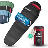 NORDMUT® Schlafsack Erwachsene – kleines Packmaß & Ultraleicht (900/1500g)...
