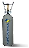 Schwabengase Co2 Flasche 2kg - Vorrats Kohlensäure Zylinder - Eigentumsflasche...