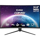 MSI G32CQ5P 31,5 Zoll (80cm) WQHD Curved Gaming Monitor - 1500R 2560 x 1440 VA...