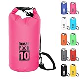 10L Rosenrot Wasserdichte Tasche, Dry Bag 2L/5L/10L/15L/20L/30L mit...