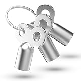 Fuchs Entlüftungsschlüssel | 3 Stück passend für alle Heizkörper | mit Ring...