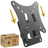 RICOO Monitor Halterung Wandhalterung Fest Slim Bildschirmhalterung...
