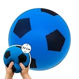 alldoro 63105 Schaumstoffball Blau, Ø 20 cm, weicher Softball, Fußball für...