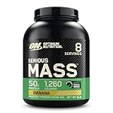 Optimum Nutrition Serious Mass Weight Gainer Pulver, Geschmack Banana, 2.73kg, 8...