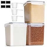 ComSaf Mehl Aufbewahrung 2.5L 3Pcs, Vorratsdosen mit Deckel luftdicht,...